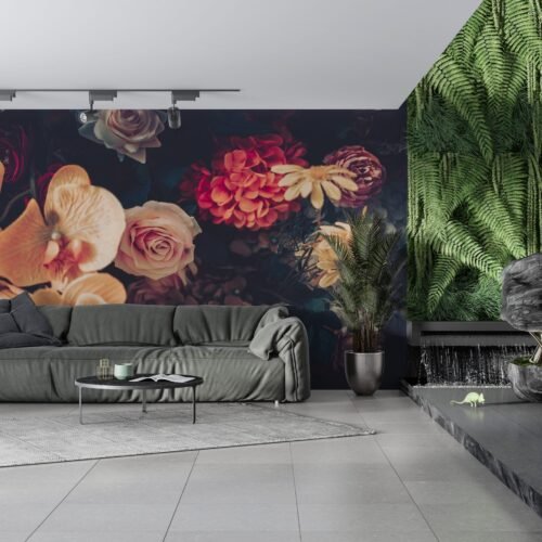 Pink Peony Paradise Wallpaper - Floral Peel and Stick Wall Mural - Romantic Bedroom Decor & Living Room - Wallpaper for Girly Spaces