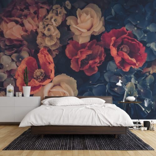 Pink Blossom Trees Wallpaper - Floral & Nature Mural - Bedroom - Landscape Art - Summer Decor