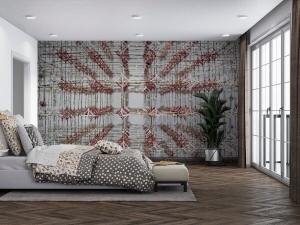 Abstract Geometric Wallpaper - 3D Mural - Neutral & Modern - Bedroom, Living Room, Dining Room & Office - Urban Art - Summer Decor