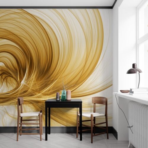 Rainbow Swirl Wallpaper - Abstract & Colorful Mural - 3D Effect - Modern & Energetic - Bedroom, Dining, Home Office, Entryway - Summer Decor