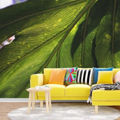 Tropical Oasis Jungle Wallpaper - Colorful Botanical Wall Mural with Flowers & Leaves - Vibrant Nature Kids Room Decor - Summer Decor Home Inspo