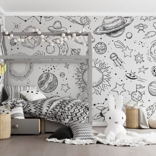 Koala Nursery Wallpaper - Calming & Whimsical Wall Mural - Peaceful Koala Mural - Kids Room Decor - Perfect for Boys & Girls