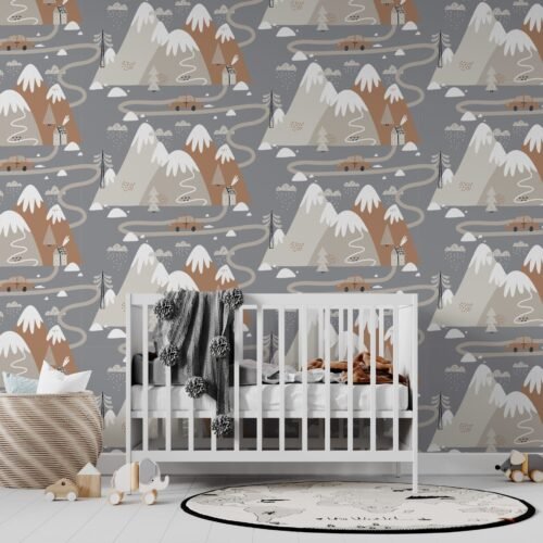 Koala Nursery Wallpaper - Calming & Whimsical Wall Mural - Peaceful Koala Mural - Kids Room Decor - Perfect for Boys & Girls