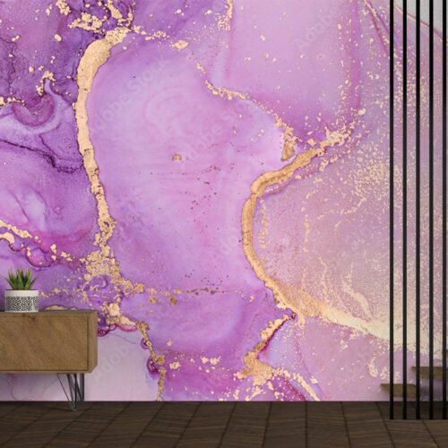 Pink Marble Wallpaper - Luxury Wall Murals - Bedroom, Living Room & Dining Room - Modern Art - Summer Decor