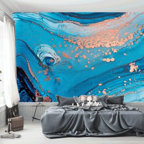 Buddha in Space Wallpaper Mural - Artistic & Spiritual Wall Decor for Home or Meditation Room - Unique Mural Featuring Buddha Statue