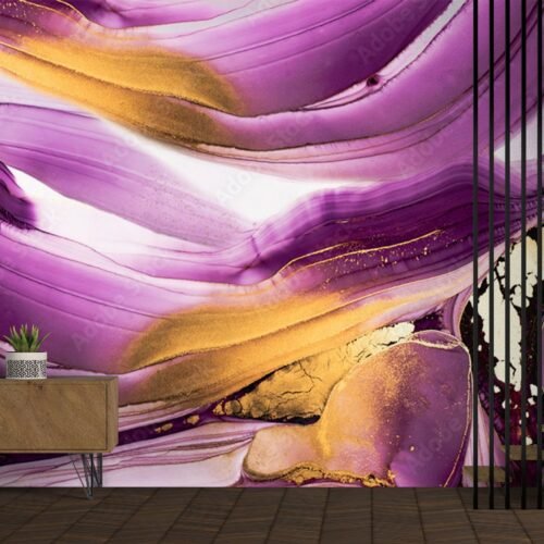 Pink Marble Wallpaper - Luxury Wall Murals - Bedroom, Living Room & Dining Room - Modern Art - Summer Decor