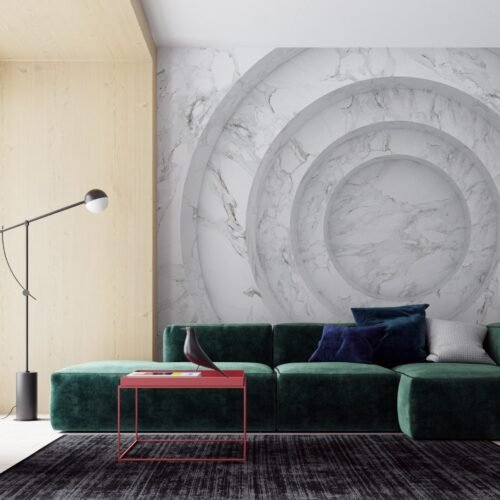 Modern Marble Wallpaper – Brown, Gray & White – DIY Mural – Luxury Wall Mural – Home Decor, Living Room, Bedroom  - Custom Wallpaper Mural peel and stick self adhesive non woven - printed wall torontodigital.ca