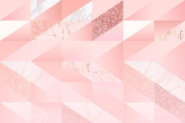 Pink Geometric Marble Wallpaper – Calming & Serene Mural – Luxury Home Decor – Modern Art – Bedroom, Living Room & Office – Summer Decor  - Custom Wallpaper Mural peel and stick self adhesive non woven - printed wall torontodigital.ca