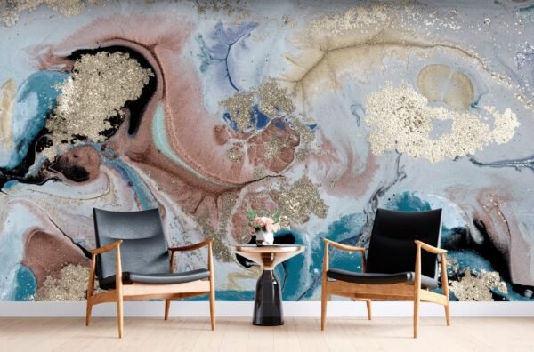 Modern Marble Wallpaper – Luxurious & Stylish – Bedroom, Living Room & Dining Room – Modern Art – Summer Decor  - Custom Wallpaper Mural peel and stick self adhesive non woven - printed wall torontodigital.ca
