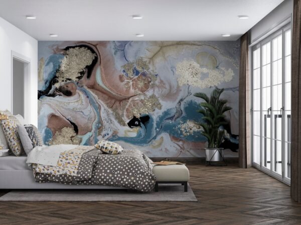 Modern Marble Wallpaper – Luxurious & Stylish – Bedroom, Living Room & Dining Room – Modern Art – Summer Decor  - Custom Wallpaper Mural peel and stick self adhesive non woven - printed wall torontodigital.ca