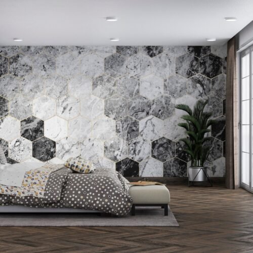 Modern Abstract Marble Wallpaper – Bold & Colorful Mural – Unique & Stylish – Bedroom, Dining, Home Office, Entryway – Summer Decor  - Custom Wallpaper Mural peel and stick self adhesive non woven - printed wall torontodigital.ca