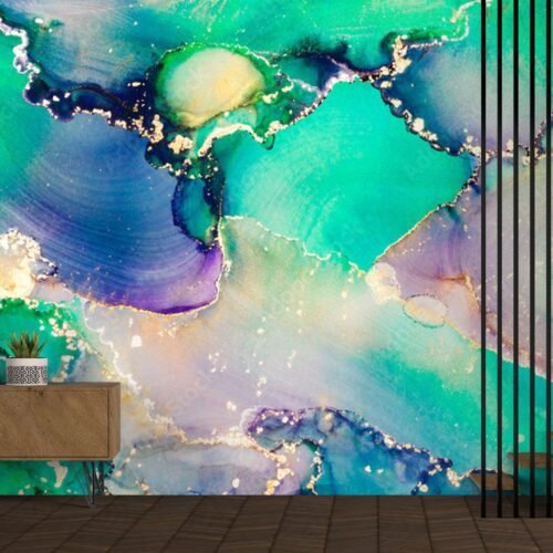 Geometric Mountain Wall Decals Wallpaper – Modern Kids Room Decor – Blue & Pink Bedroom – Playful Home Inspo – Art & Decor  - Custom Wallpaper Mural peel and stick self adhesive non woven - printed wall torontodigital.ca