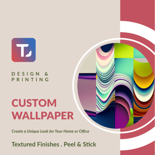 Personalised Wallpaper Printing – Peel and Stick , Revmovable, Textured Canvas Wall Coverings  - Custom Wallpaper Mural peel and stick self adhesive non woven - printed wall torontodigital.ca