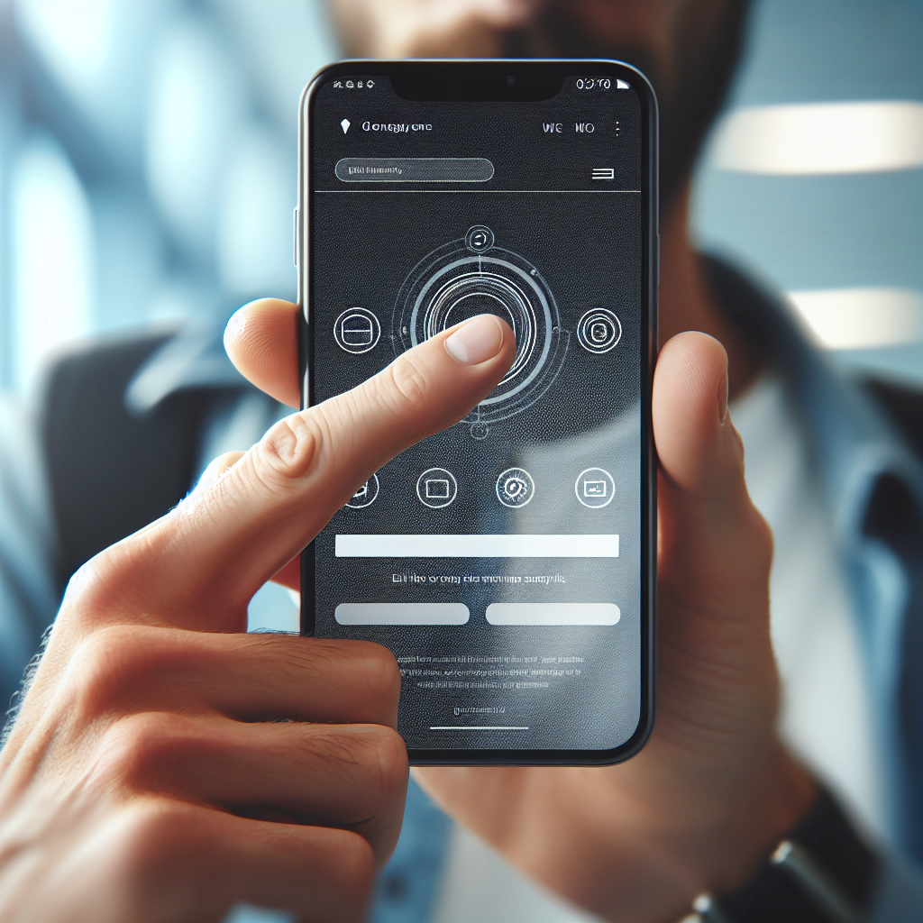 A close-up of a finger scrolling through a website on a smartphone