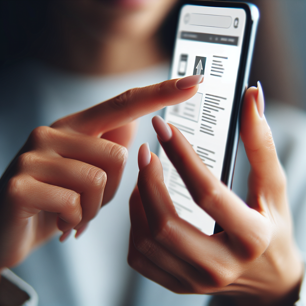 A close-up shot of a hand holding a smartphone